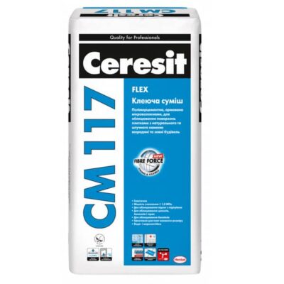 СМ 117/25кг Еластична клеюча суміш для натурального каменю Flex