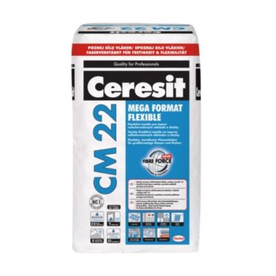 СМ 22/25 кг Високоеластична клеюча суміш для великоформатної плитки Mega Format Flexible