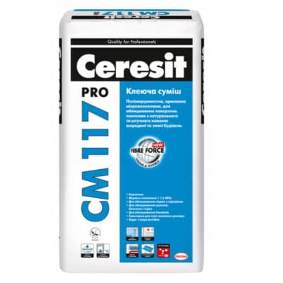 CM 117 pro Еластична клеюча суміш для натурального каменю