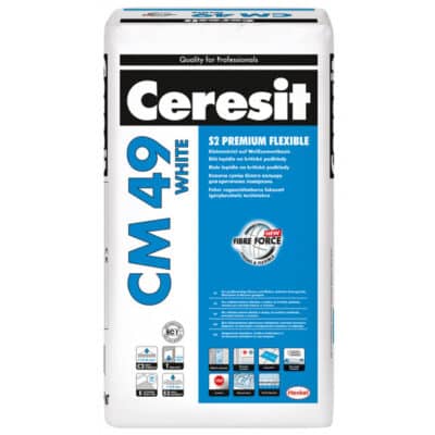 CM 49/20 кг Супереластична клеюча суміш для плитки S2 Premium Flexible