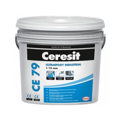 CE 79/5 кг Ultraepoxy Industrial Епоксидний двокомпонетний заповнювач швів та клей для плитки 710 світло-сірий