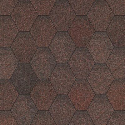 Битумная черепица Серия «Мозаика Секвойя ( красный+черный)"