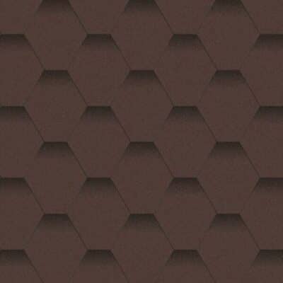 Битумная черепица Серия «Мозаика Горный каньон  (коричневый + черная тень)"