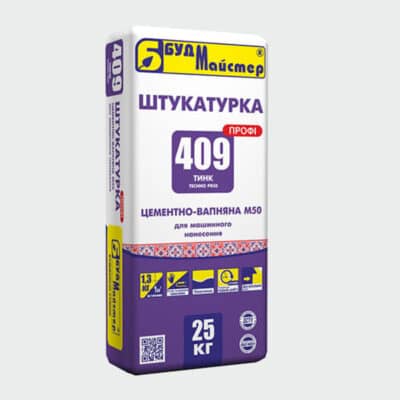 Штукатурка для стен цементно-известковая ТИНК-409 М50