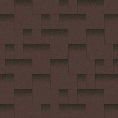 Битумная черепица Серия «Акцент Коллекция "ПРЕСТИЖ" Горный каньон  (коричневый + чёрная тень)"